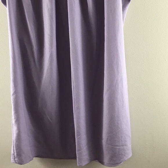Anthropologie Purple Ruffle Mini Dress - Picture 4 of 8